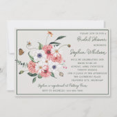 Wilde Liefde Wilde Bloem Boho Bloemachtige Bruilof Kaart (Voorkant)