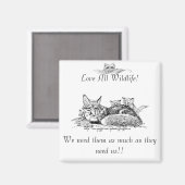 "Wilde life Lover" Magneet (Voorkant / Achterkant)