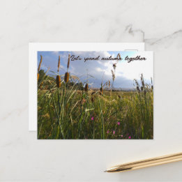 Wilde Lisdodden en Zomerweide Briefkaart
