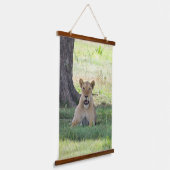 Wilde luiers op de bosbouw hangend wandkleed (Gebogen)