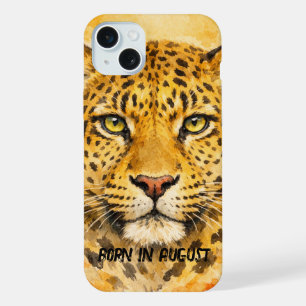 Wilde Luipaard – Augustus Geboortemaand Dier iPhone 15 Plus Case