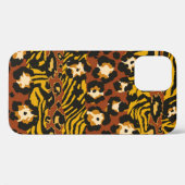 Wilde luipaard en tijgerhuiden, bovenaan Case-Mate iPhone case (Achterkant (horizontaal))