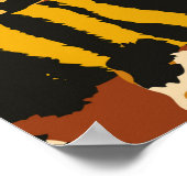 Wilde luipaard en tijgerhuiden, bovenaan poster (Hoek)