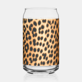 Wilde Luipaard Energie – Krachtige Dierenprint Mod Blikvorm Glas
