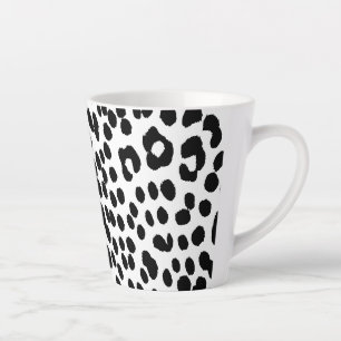 Wilde Luipaard Energie – Krachtige Dierenprint Mod Latte Mok
