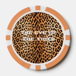 Wilde Luipaard Energie – Moedige Dierenprint Mode Poker Chips