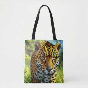 🌸 Wilde Luipaard Neon Safari Energie Huisstijl 🌸 Tote Bag