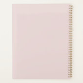Wilde Luipaard Roze Strik Planner (Achterkant)