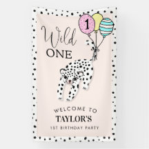 wilde | Luipaardballon 1e verjaardag Welkom