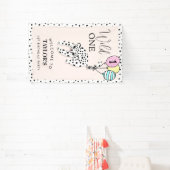 wilde | Luipaardballon 1e verjaardag Welkom Spandoek (Insitu)