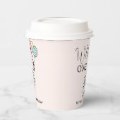 wilde | Luipaardballonmeisje 1e verjaardag Papieren Bekers (Links)