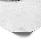 Wilde luipaardbeker die op een vlinderwand jaagt perfect poster (Hoek)