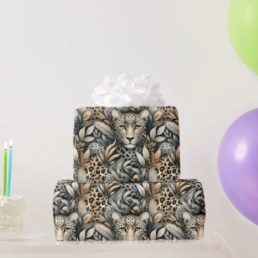 Wilde Luipaarden  Cadeaupapier (Feestgeschenken)