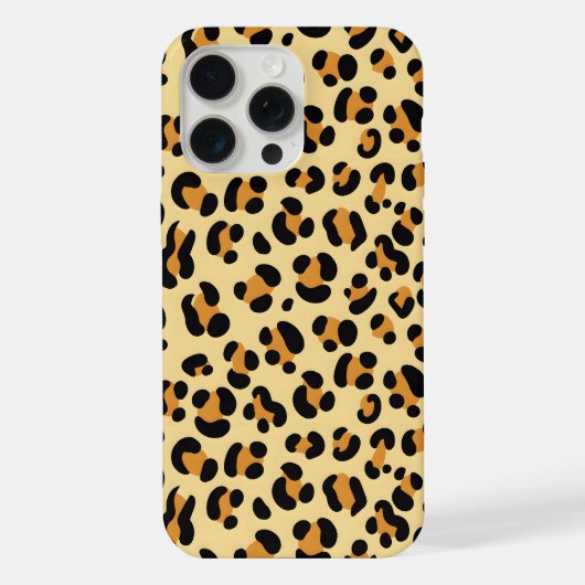 Wilde luipaardhuid iPhone hoesje (Achterkant)