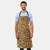 Wilde Luipaardprint Keukenschort voor Koken Schort (Gedragen)