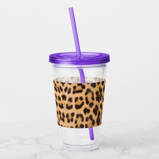 Wilde luipsplaat acryl drinkbeker (Links)