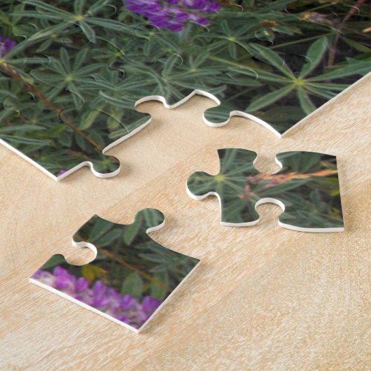 Wilde lupine en penseel legpuzzel (Zijkant)