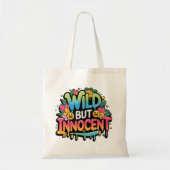 Wilde maar onschuldige Canvas tas, boodschappentas Tote Bag (Voorkant)
