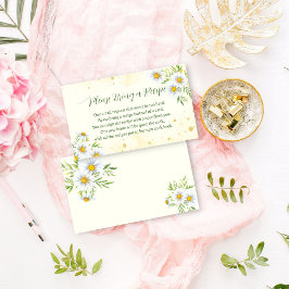 Wilde madeliefjes lente zomer recept kaart