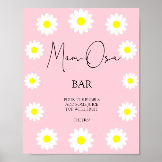 Wilde madeliefjes - Mam-osa bar Poster (Voorkant)