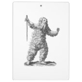 Wilde Man - Wildemann - Afbeelding van middeleeuws Klembord (Achterkant)