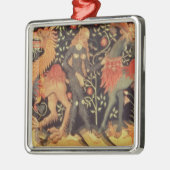 Wilde Mannen en dieren, tapijt, 15e eeuw Metalen Ornament (Links)