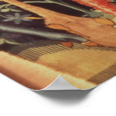 Wilde Mannen en dieren, tapijt, 15e eeuw Poster (Hoek)