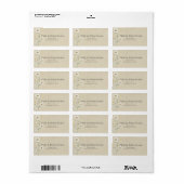 Wilde Margriet Kraft Bloem Bruiloft Etiket (Full Sheet)