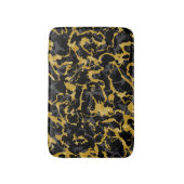 Wilde Marmer 8 - Zwart en goud, grijs Badmat (Voorkant Verticaal)