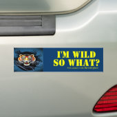 Wilde meisjes bumpersticker (Op auto)