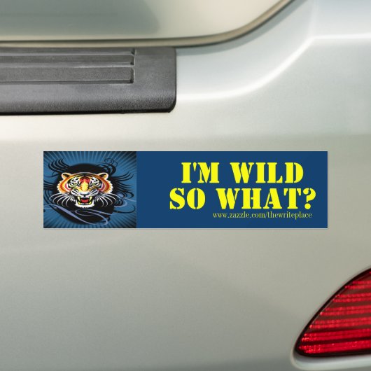 Wilde meisjes bumpersticker (Op auto)
