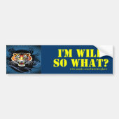 Wilde meisjes bumpersticker (Voorkant)