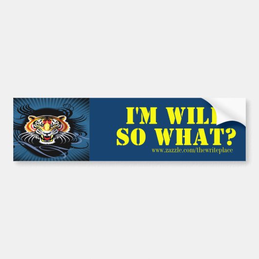 Wilde meisjes bumpersticker (Voorkant)