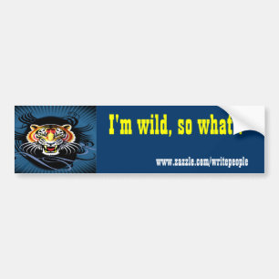 Wilde meisjes slogan bumperstickers