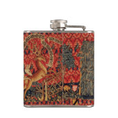 WILDE MENSEN IN DE DIER HUNT, DIEREN, Rode Floral Heupfles (Achterkant)