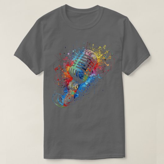 wilde microfoon t-shirt (Design voorkant)