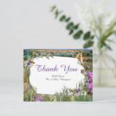 Wilde milieuvriendelijke grassen en lentbloemen briefkaart (Staand voorkant)