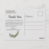 Wilde milieuvriendelijke grassen en lentbloemen briefkaart (Achterkant)