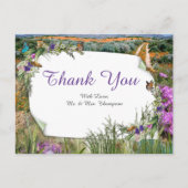 Wilde milieuvriendelijke grassen en lentbloemen briefkaart (Voorkant)