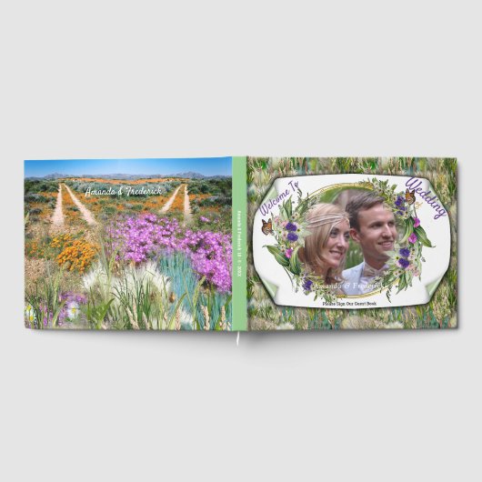 Wilde milieuvriendelijke grassen en lentbloemen gastenboek (Volledig)