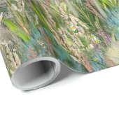 Wilde milieuvriendelijke inheemse grassen in het v cadeaupapier (Rol Hoek)