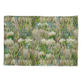 Wilde milieuvriendelijke inheemse grassen in het v kussensloop (Achterkant)