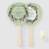 Wilde milieuvriendelijke lentevloeren handwaaier (Voorkant en achterkant)