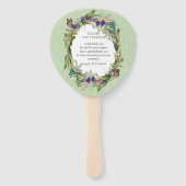 Wilde milieuvriendelijke lentevloeren handwaaier (Achterkant)