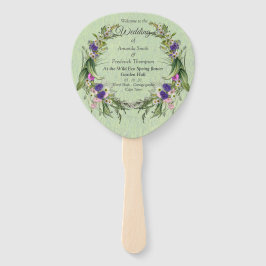 Wilde milieuvriendelijke lentevloeren handwaaier