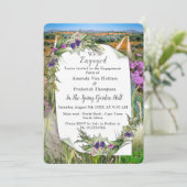 Wilde milieuvriendelijke lentevloeren kaart (Staand voorkant)