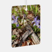 wilde miniatuur-irissen metalen ornament (Voorkant Rechts)