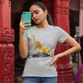 Wilde modieuze Cheetah Graphic T-shirt