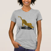 Wilde modieuze Cheetah Graphic T-shirt (Voorkant)