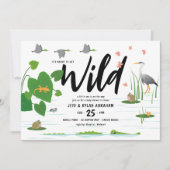 Wilde Moeraswezens Baby Shower Kaart (Voorkant)